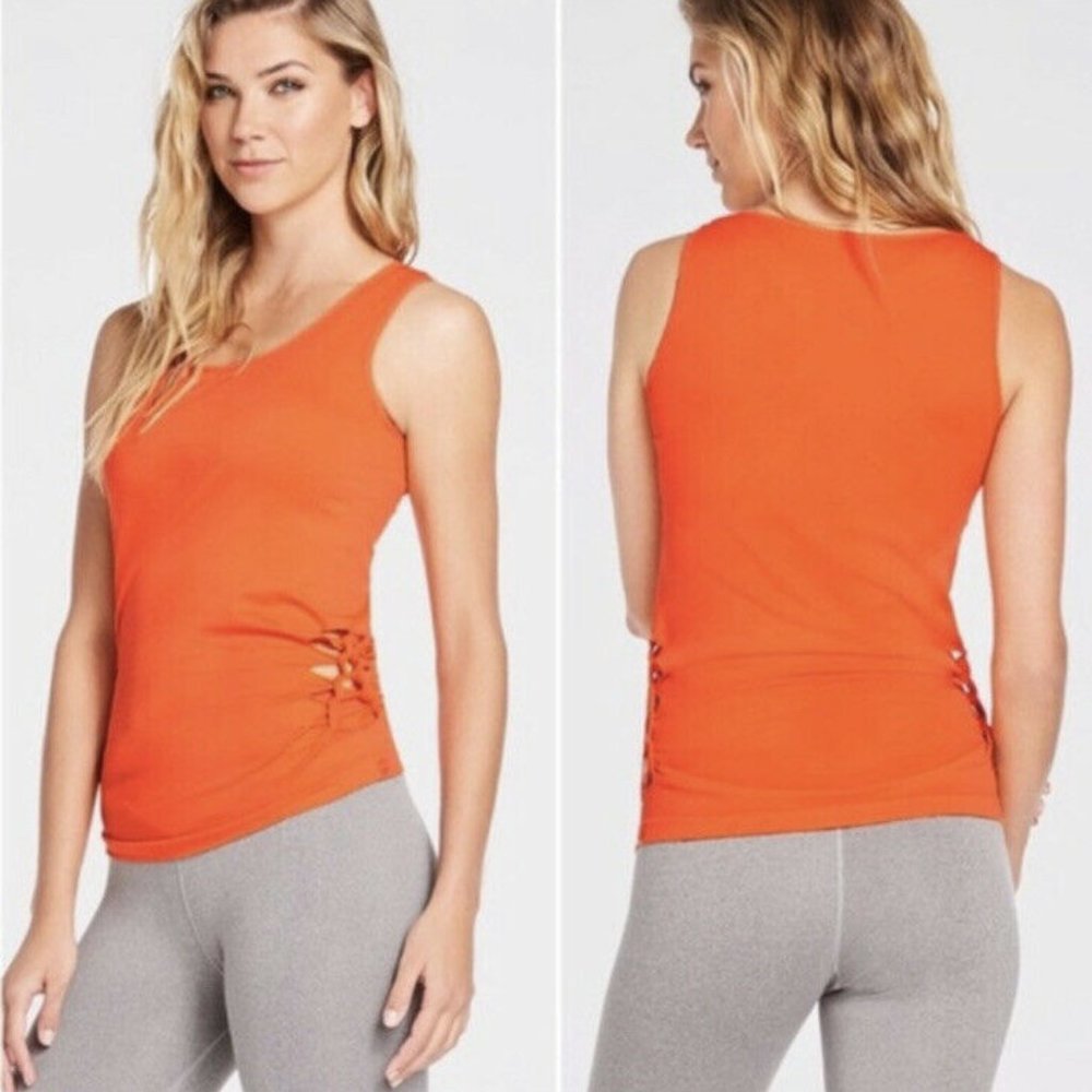 Fabletics Wave Tank Monarch Orange Euc - image 1